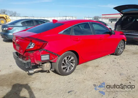 2017 Honda Civic Ex из США, поврежденный, VIN 2HGFC2F77HH516995